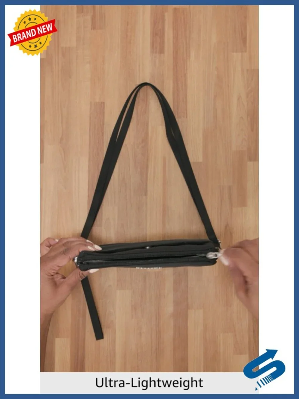Convertible RFID Wristlet Crossbody Bag - Phone Pocket, Machine Washable